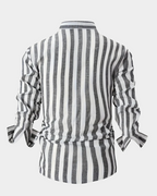 Martin | Striped long sleeve shirt for men