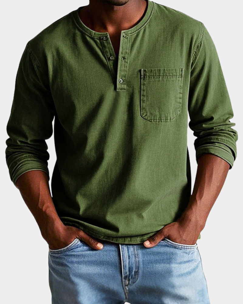Anthony | Vintage durable Long-Sleeve shirt