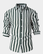 Martin | Striped long sleeve shirt for men