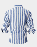 Martin | Striped long sleeve shirt for men