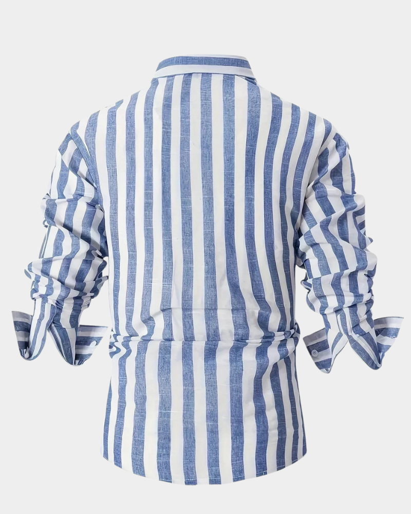 Martin | Striped long sleeve shirt for men