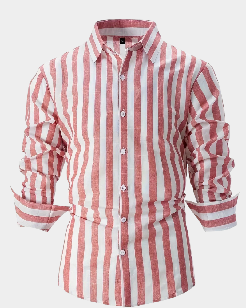 Martin | Striped long sleeve shirt for men