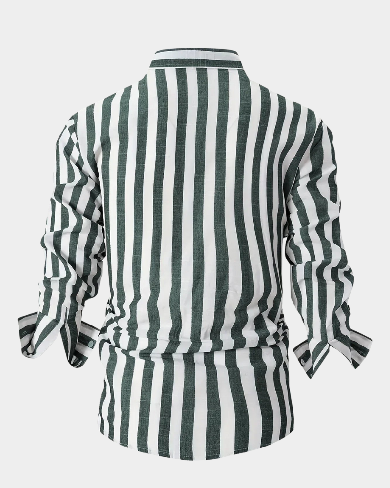 Martin | Striped long sleeve shirt for men