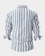 Martin | Striped long sleeve shirt for men