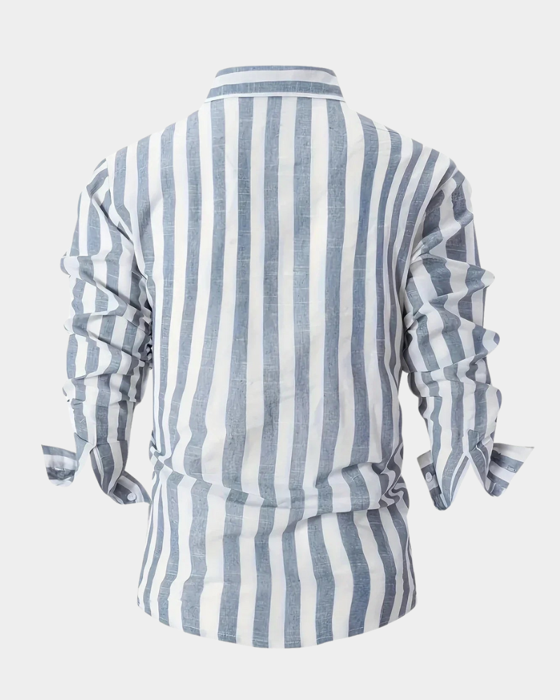 Martin | Striped long sleeve shirt for men