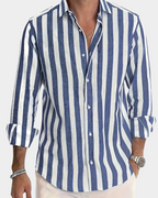 Martin | Striped long sleeve shirt for men