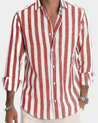 Martin | Striped long sleeve shirt for men
