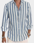 Martin | Striped long sleeve shirt for men