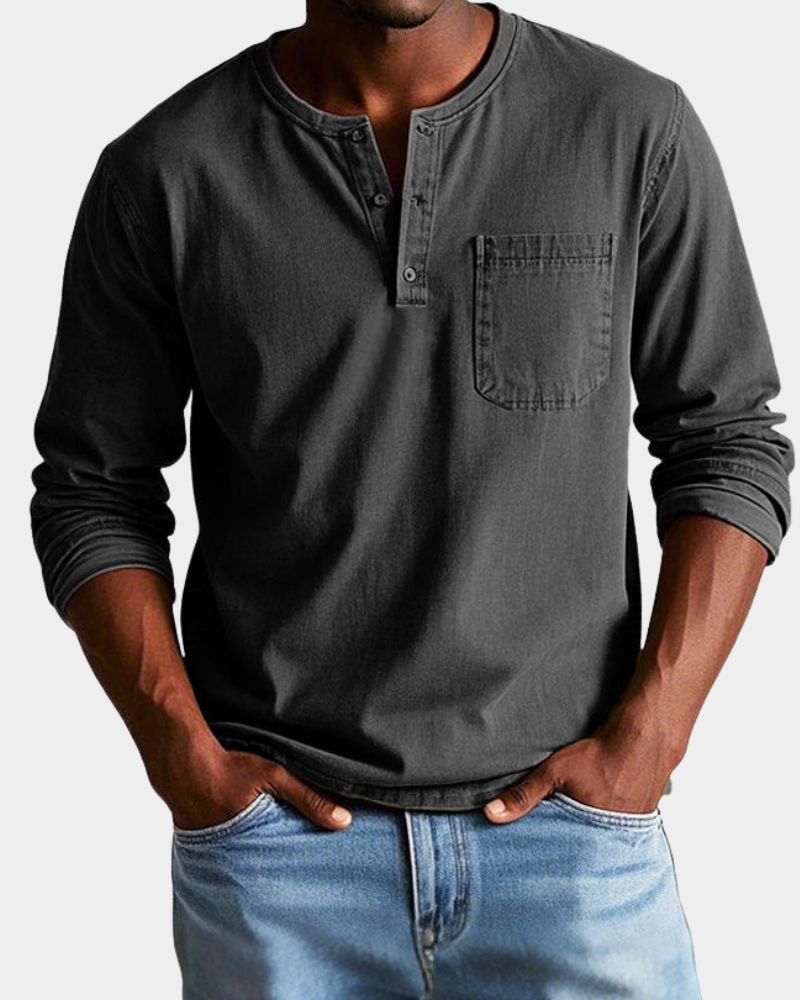 Anthony | Vintage durable Long-Sleeve shirt