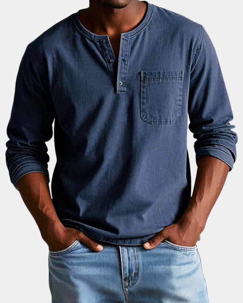 Anthony | Vintage durable Long-Sleeve shirt