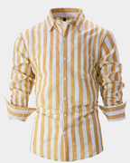 Martin | Striped long sleeve shirt for men