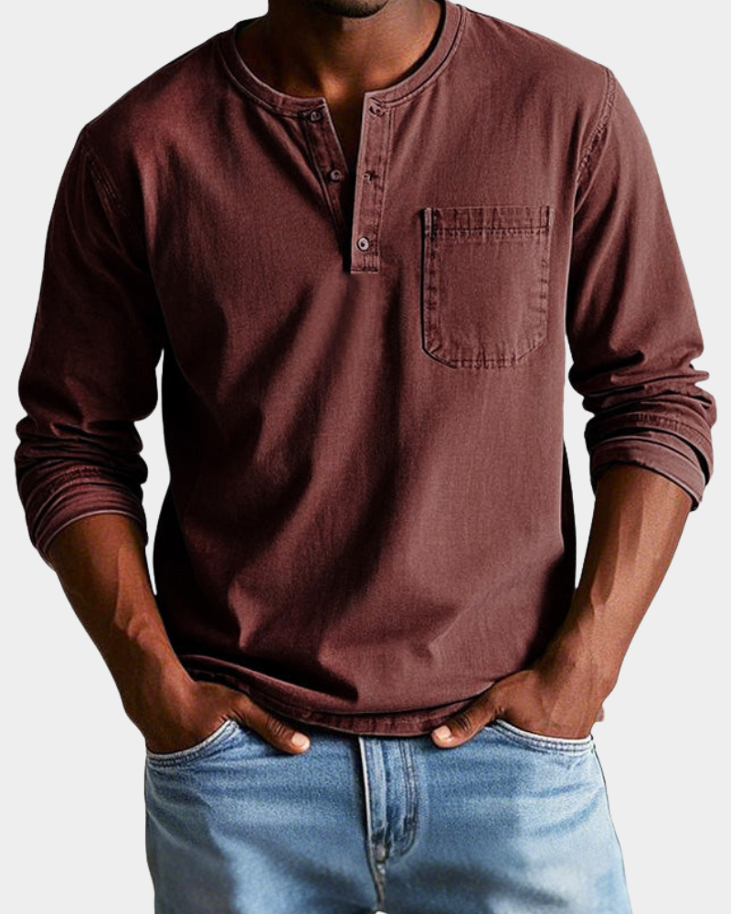 Anthony | Vintage durable Long-Sleeve shirt