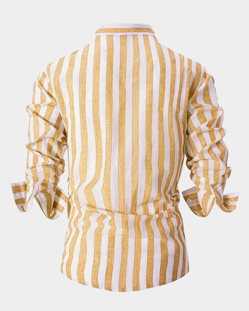 Martin | Striped long sleeve shirt for men